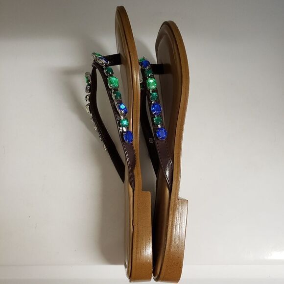 NWOT Colin Stuart Embellished Slip-on Flip-flop style Sandals 6M - Picture 8 of 8
